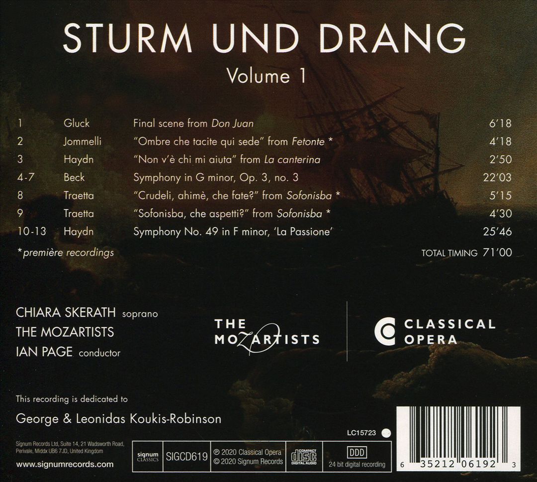Sturm und Drang, Vol. 1 cover art