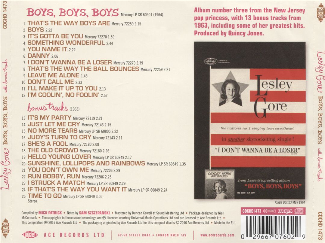 Boys, Boys, Boys cover art