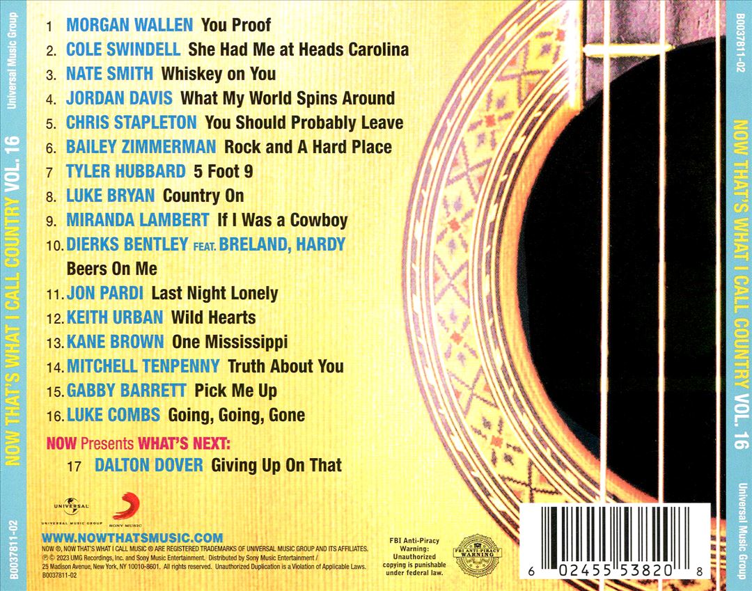 NOW Country, Vol. 16 cover art