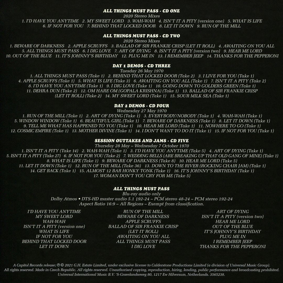 All Things Must Pass [50th Anniversary Super Deluxe Edition] cover art