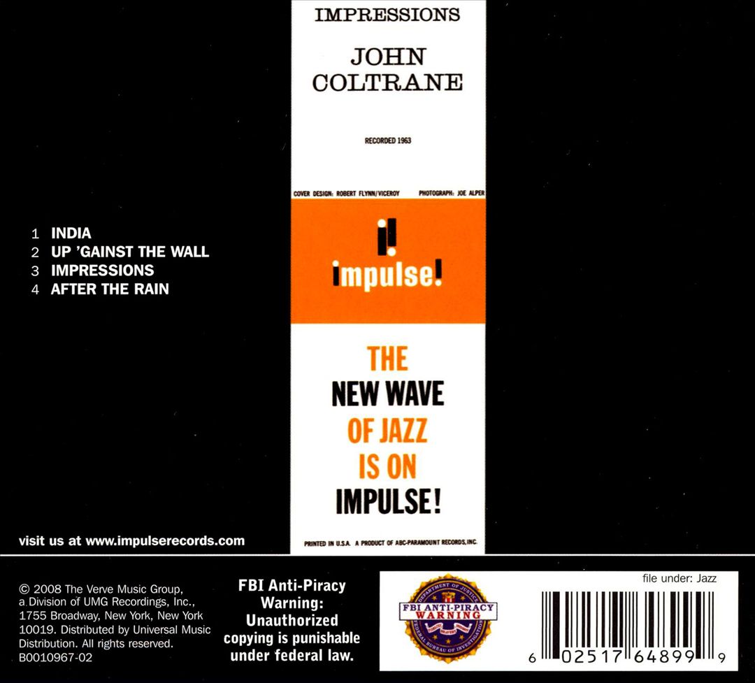 Impressions [Impulse/GRP] cover art