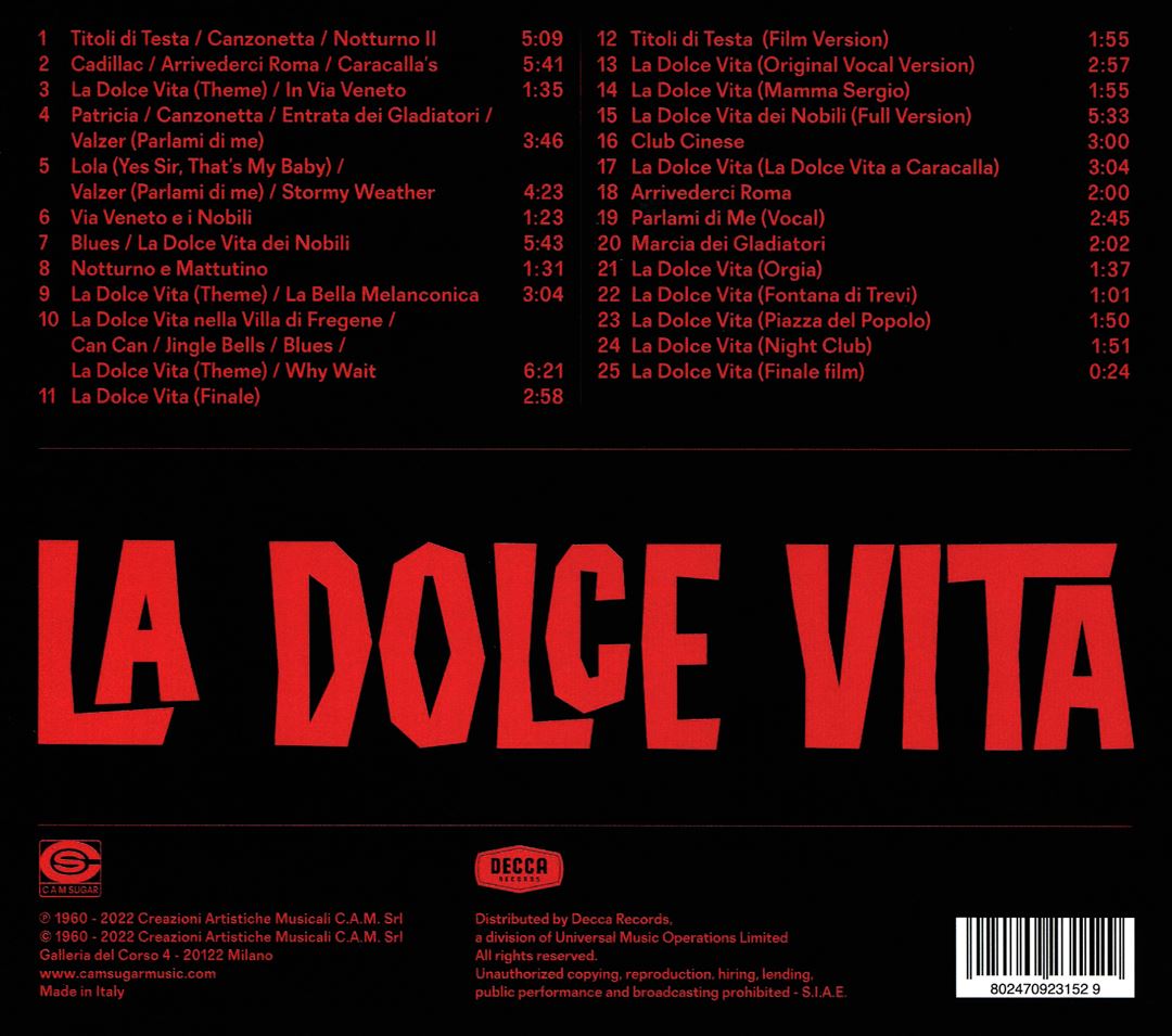 Dolce Vita [Original Motion Picture Soundtrack] cover art