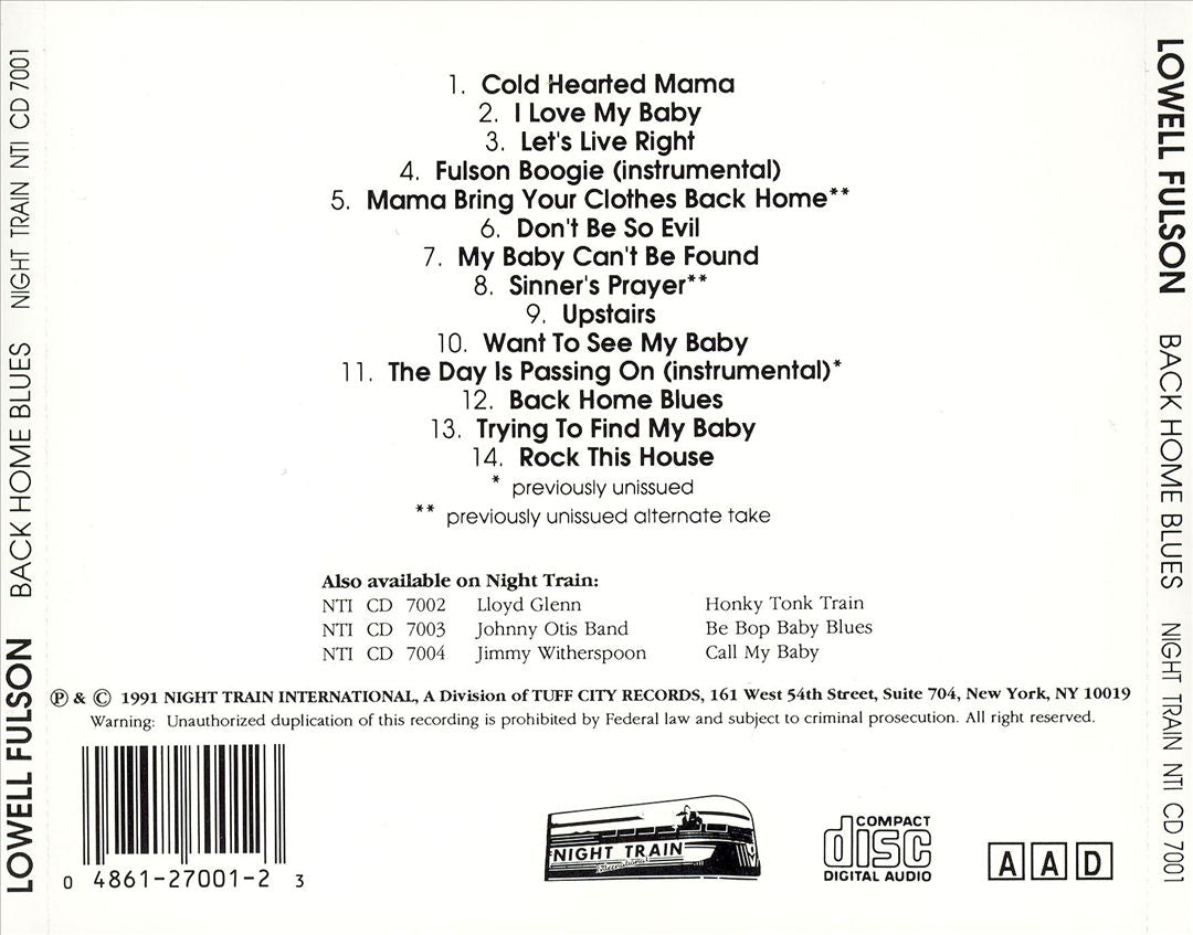 Back Home Blues cover art