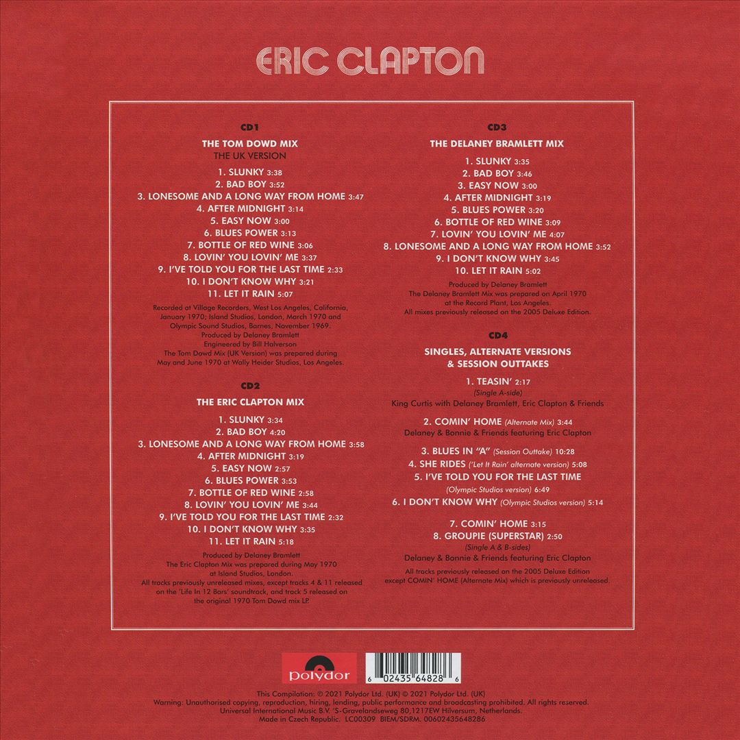 Eric Clapton [50th Anniversary Deluxe Edition] cover art