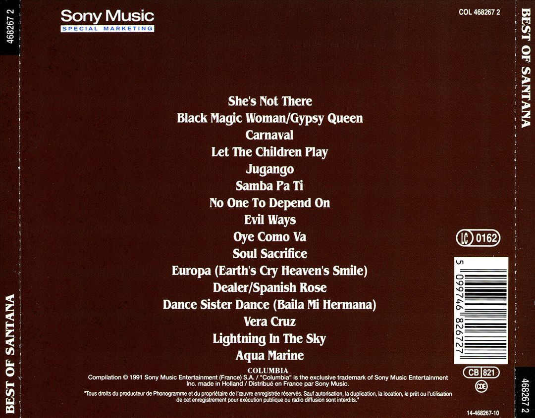 Best of Santana [Sony 1991] cover art