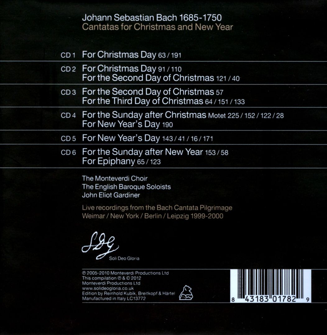 Bach: Cantatas for Christmas cover art