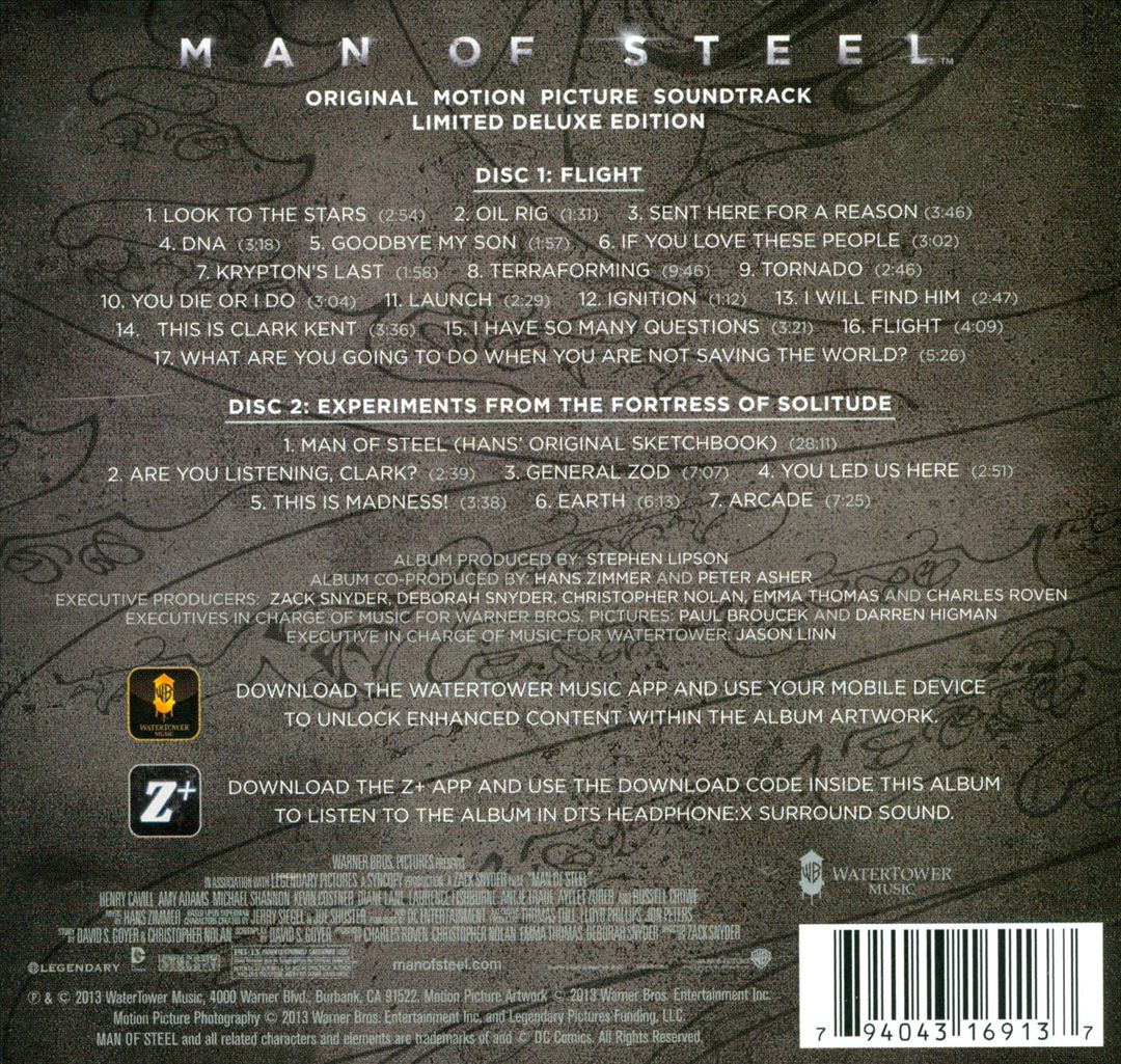 Man of Steel [Original Score] [Limited Deluxe Edition] cover art