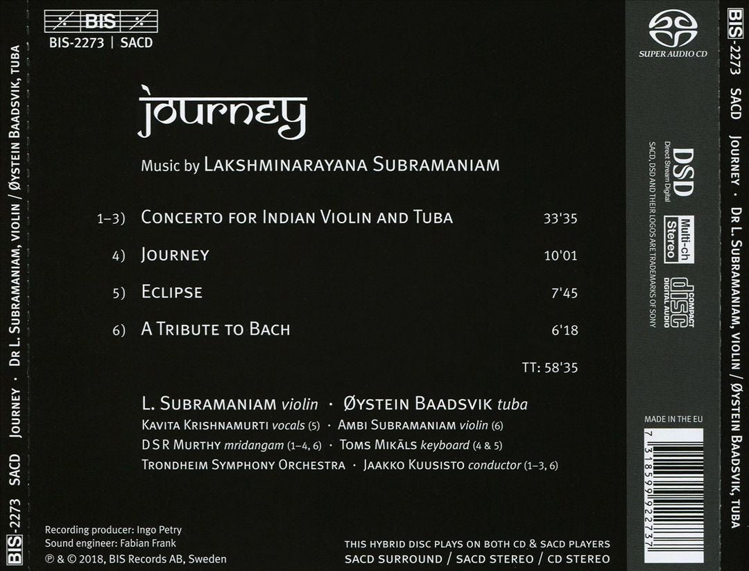 Dr. L. Subramaniam & Ø. Baadsvik: Journey cover art
