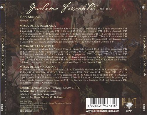 Frescobaldi: Fiori Musicali cover art