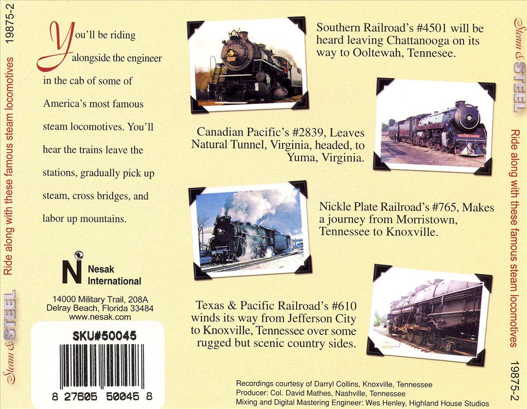 Sound Effects: Steam and Steel cover art