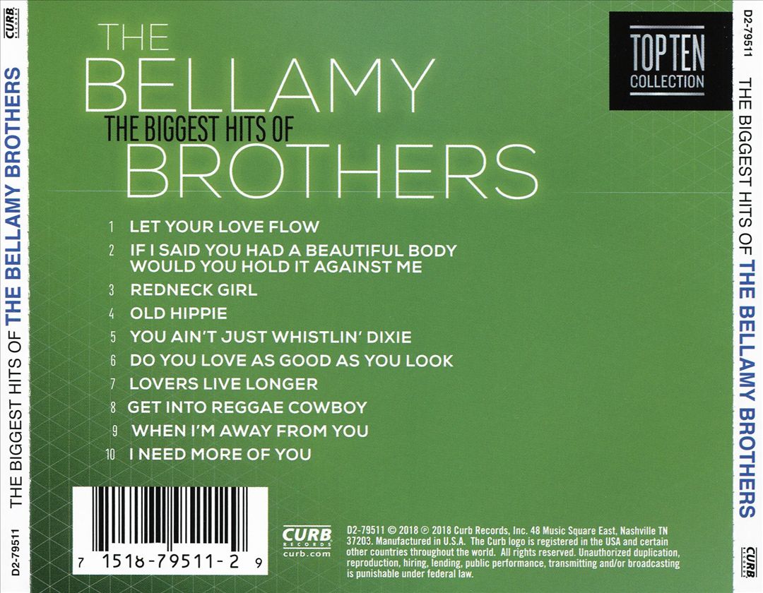 Biggest Hits of the Bellamy Brothers cover art