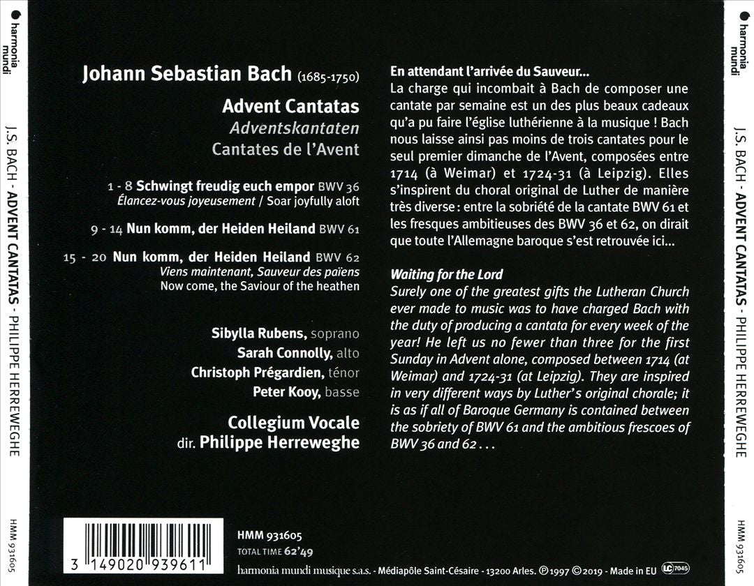 J.S. Bach: Advent Cantatas cover art