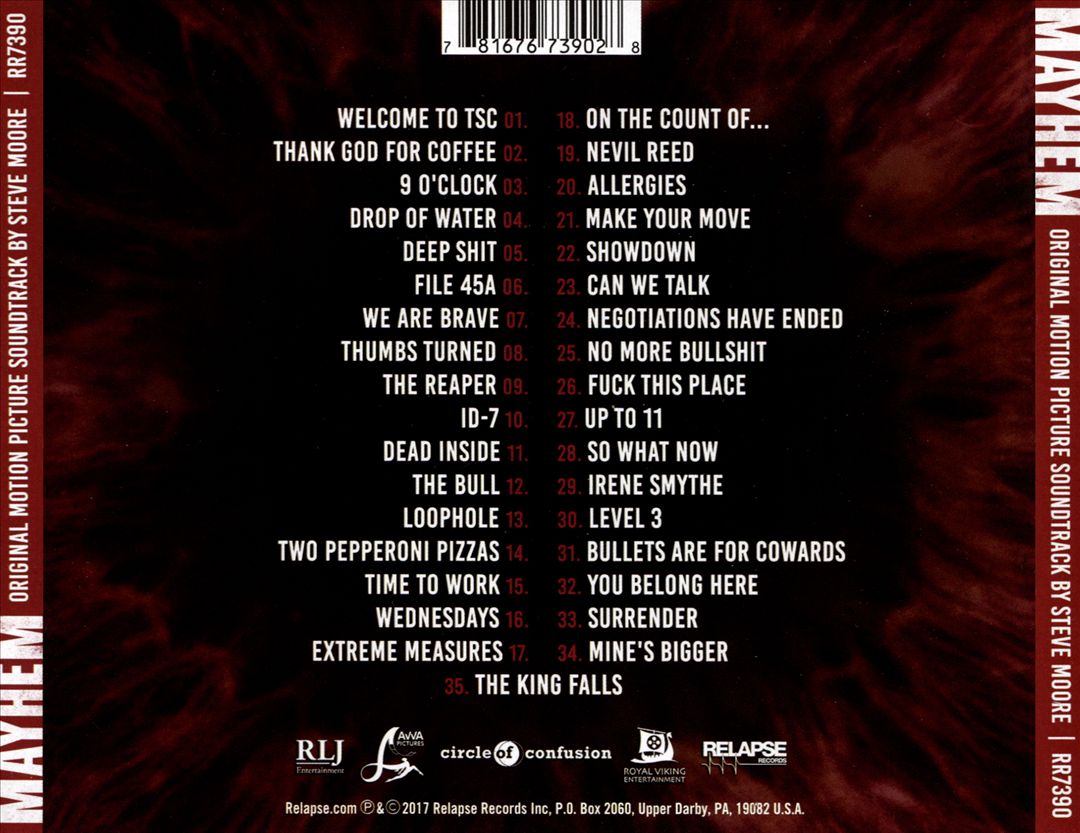 Mayhem cover art