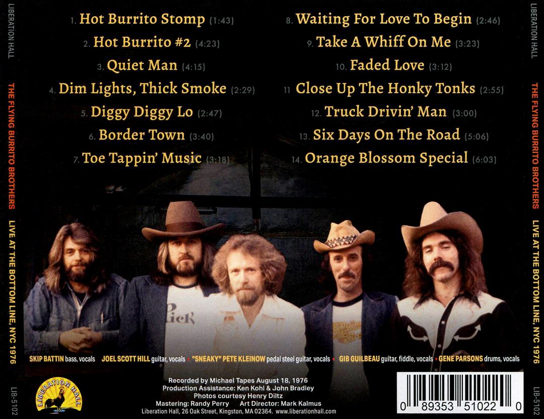 Live at the Bottom Line, NYC 1976 cover art