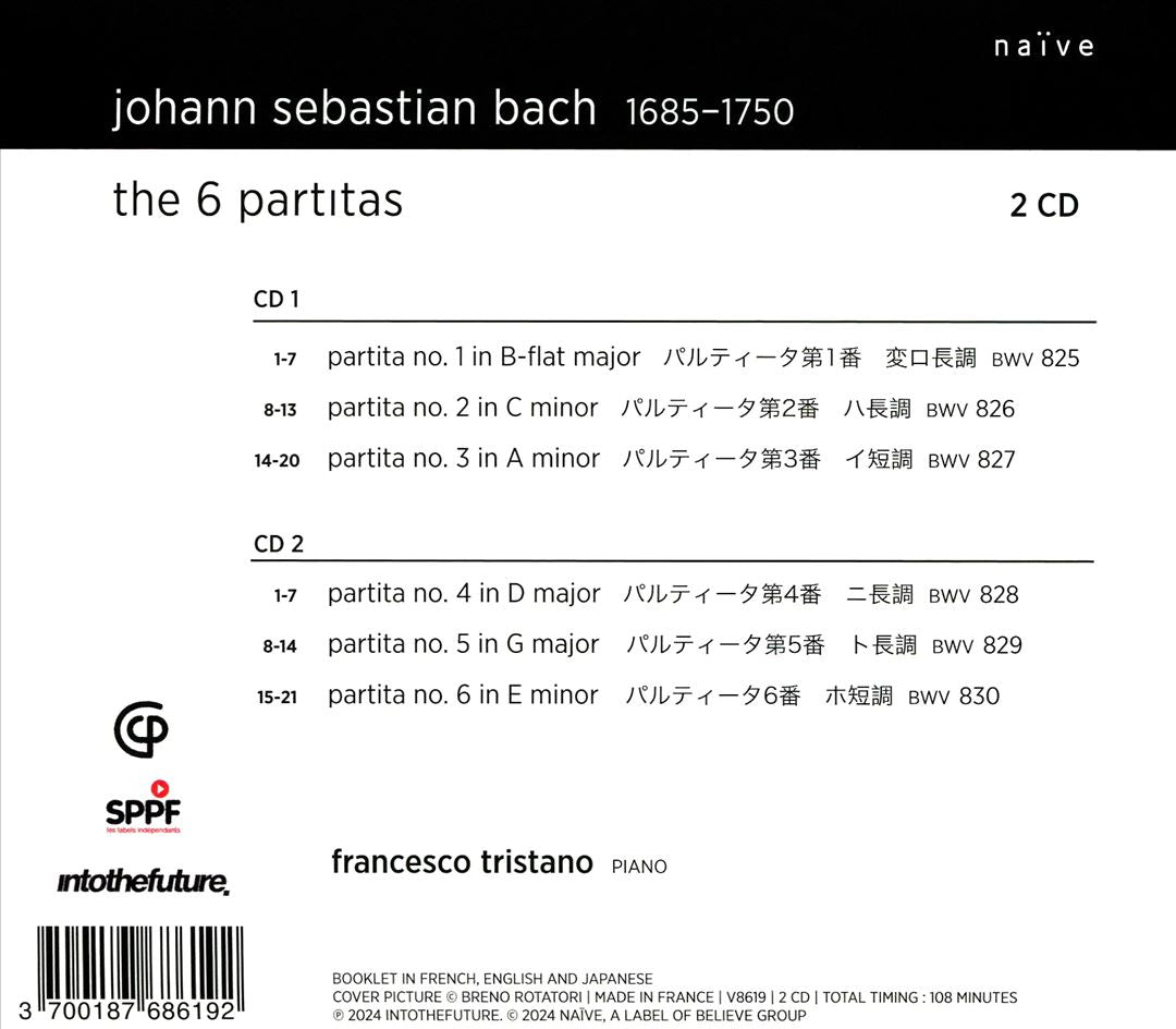 Bach: The 6 Partitas cover art