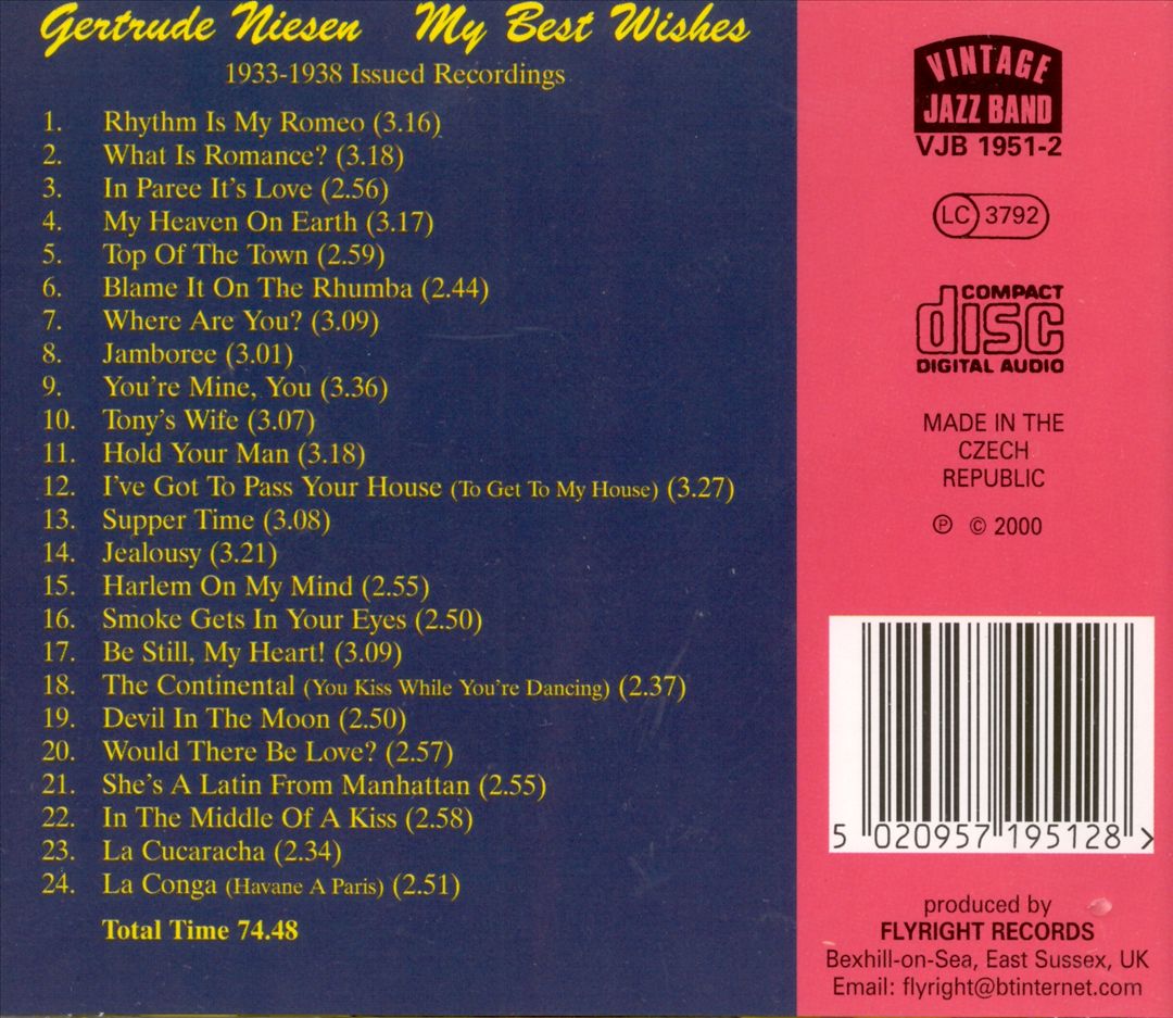 My Best Wishes: 1933-1938 Issued Recordings cover art