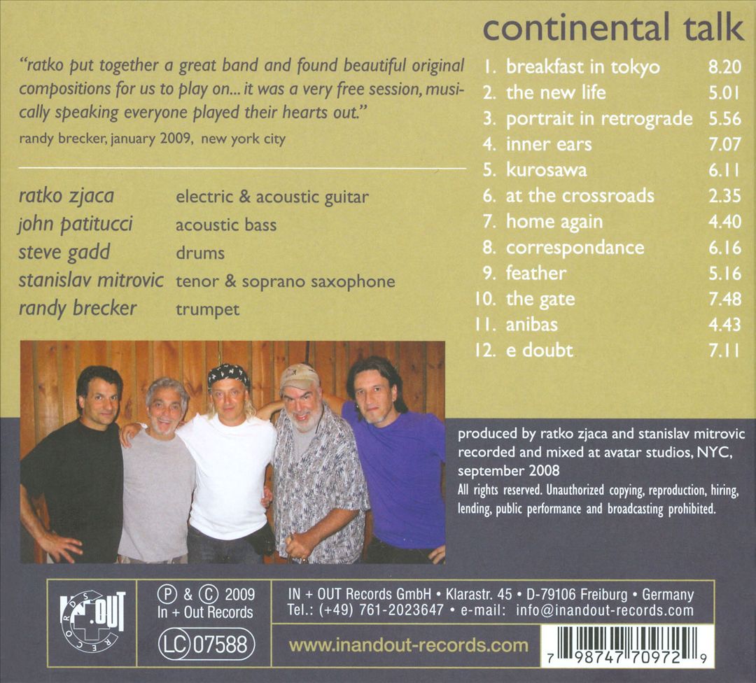 Continental Talk cover art