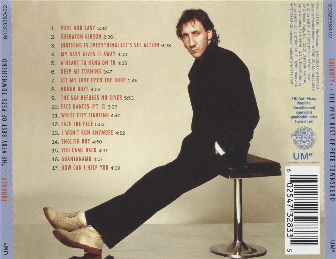 Truancy: The Best of Pete Townshend cover art