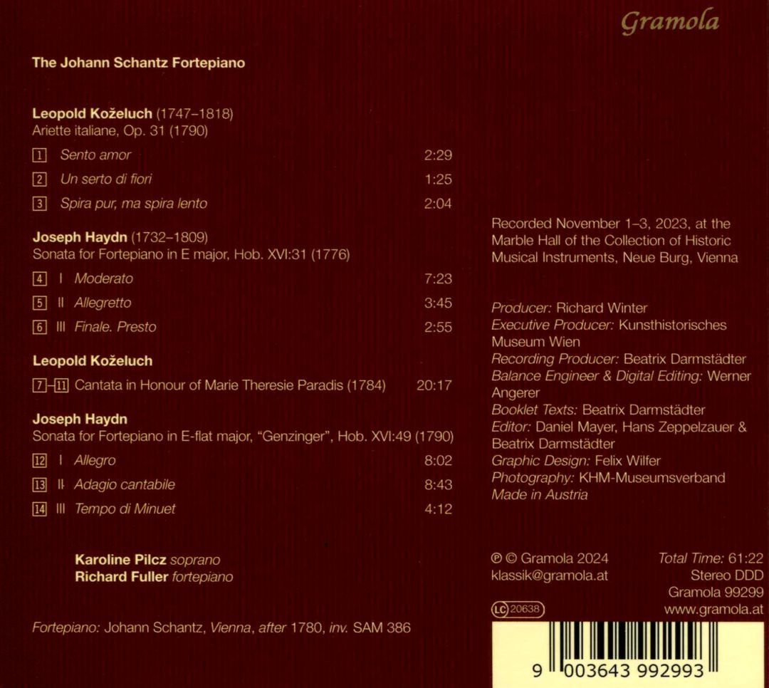 Johann Schantz Fortepiano cover art