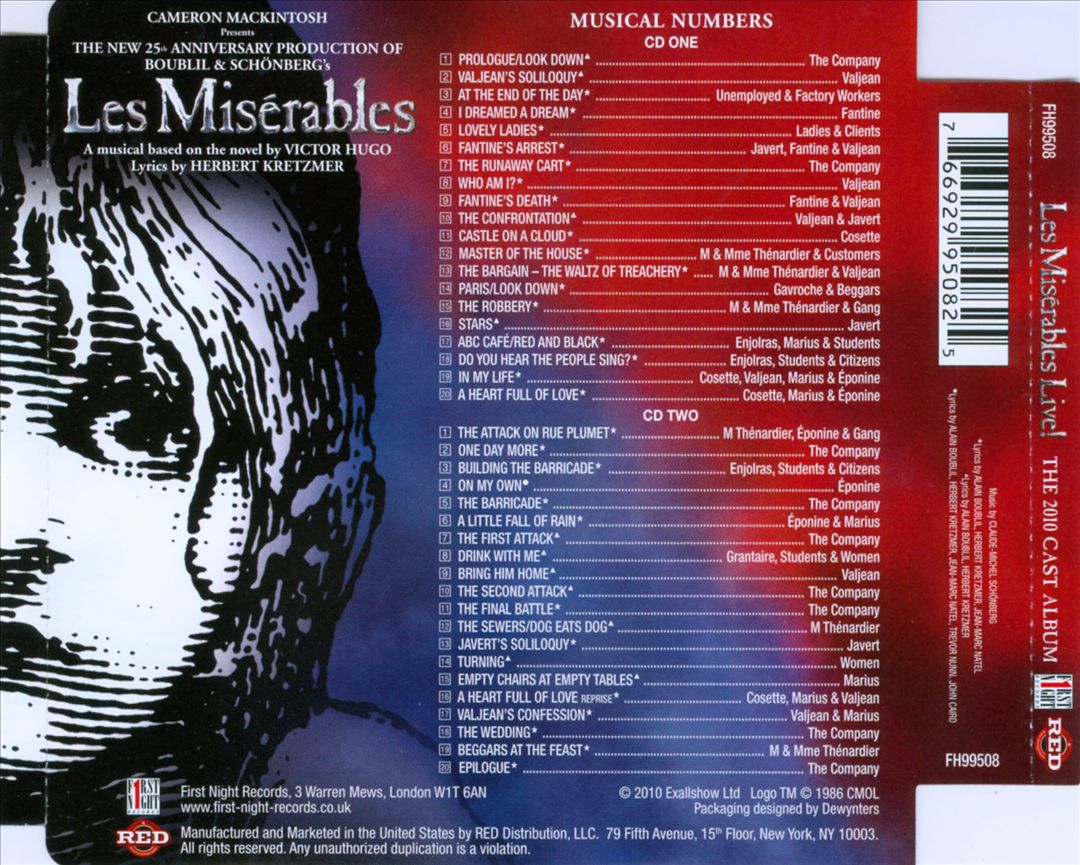 Misérables [2010 Cast Album] cover art