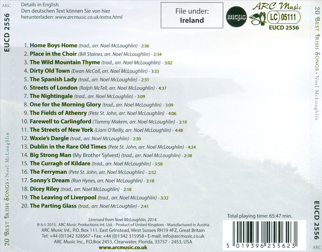 20 Best Irish Songs cover art