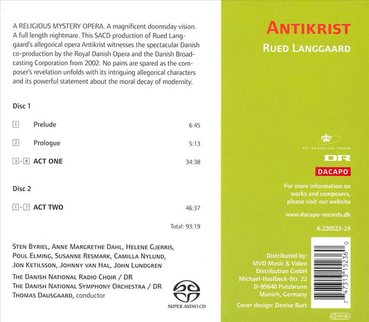 Rued Langgaard: Antikrist  cover art