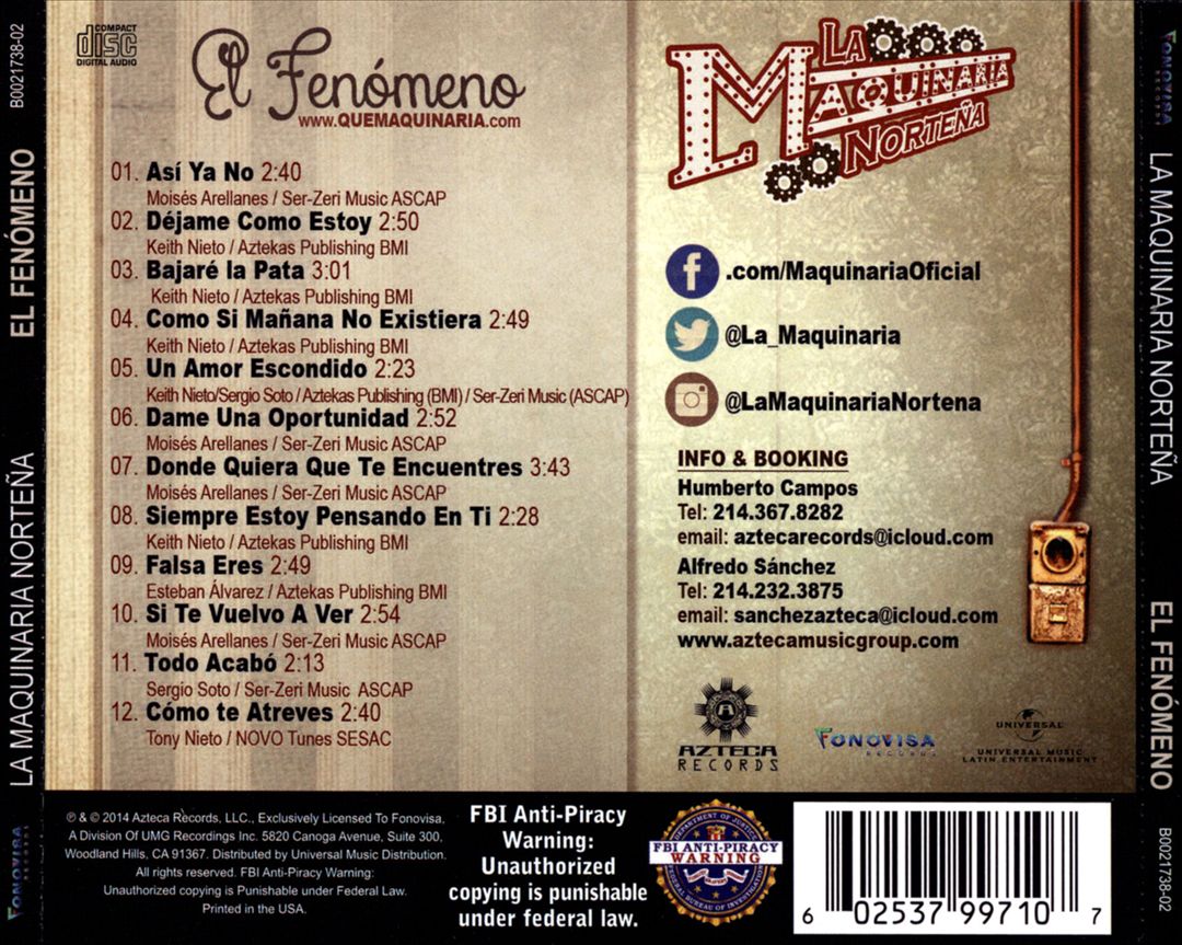Fenómeno cover art