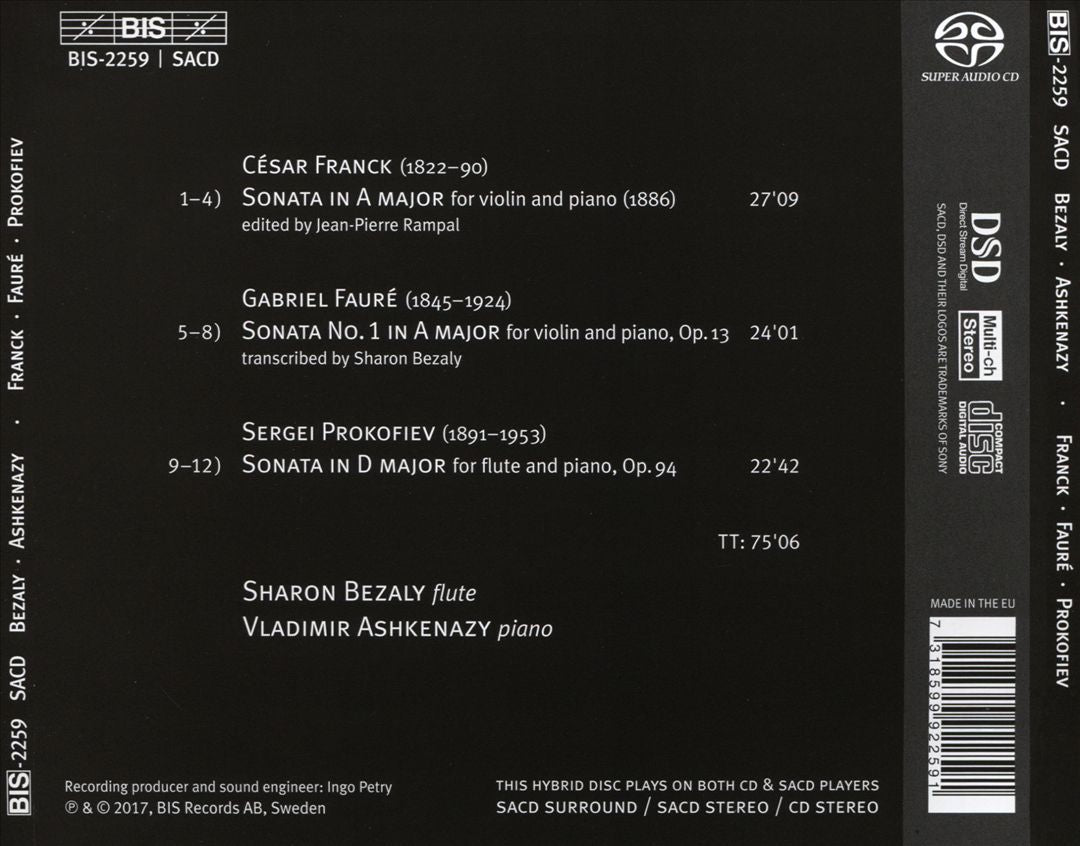Franck, Fauré, Prokofiev cover art