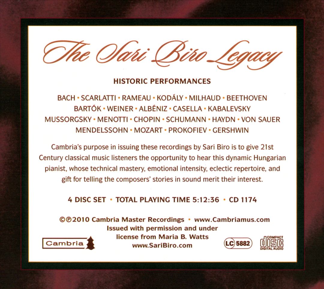 Sari Biro Legacy cover art