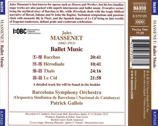 Massenet: Ballet Music cover art
