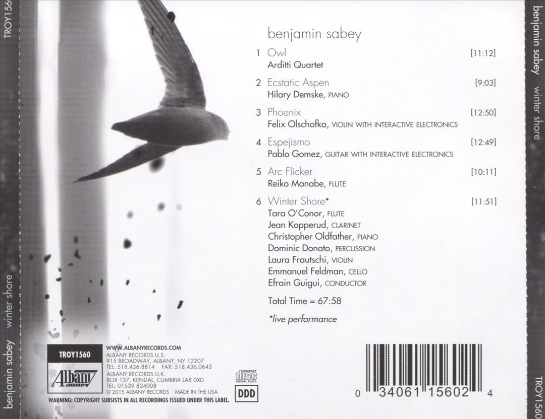 Benjamin Sabey: Winter Shore cover art