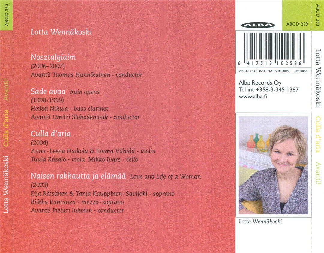 Lotta Wennäkoski: Culla d'aria cover art