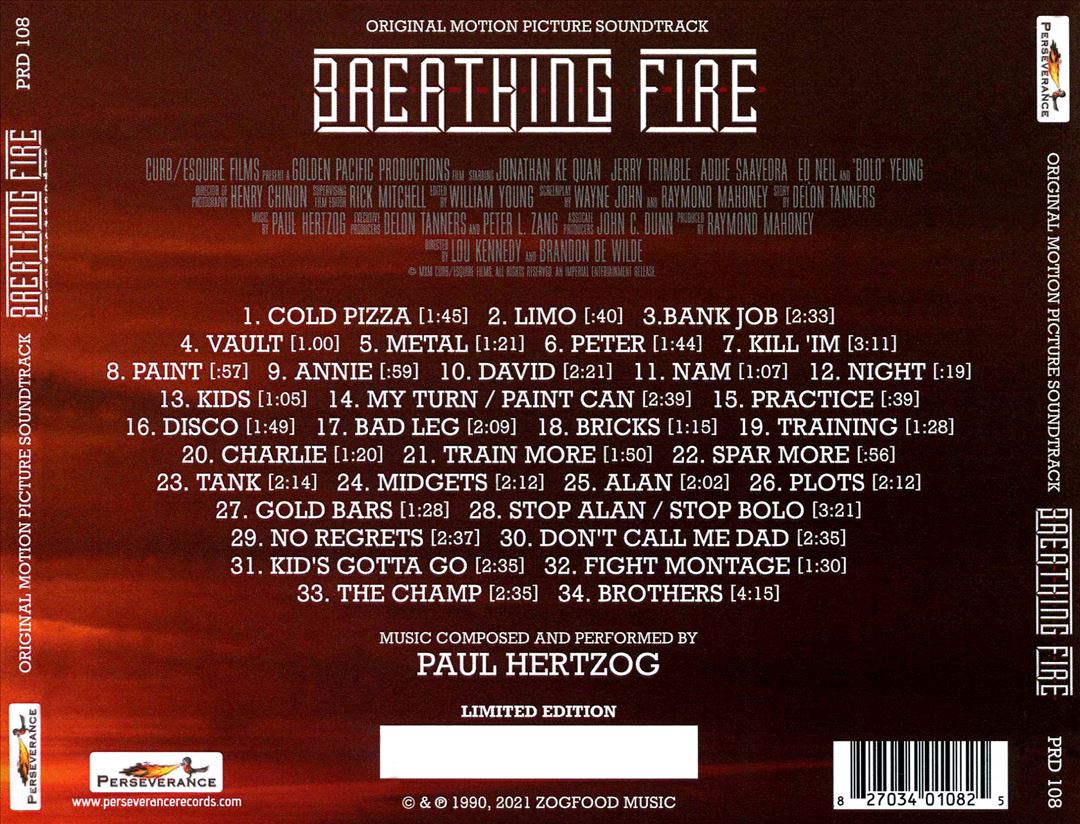 Breathing Fire [Original Motion Picture Score] cover art