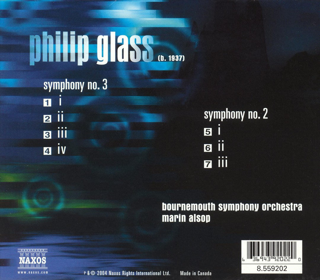 Philip Glass: Symphonies Nos. 2 & 3 cover art