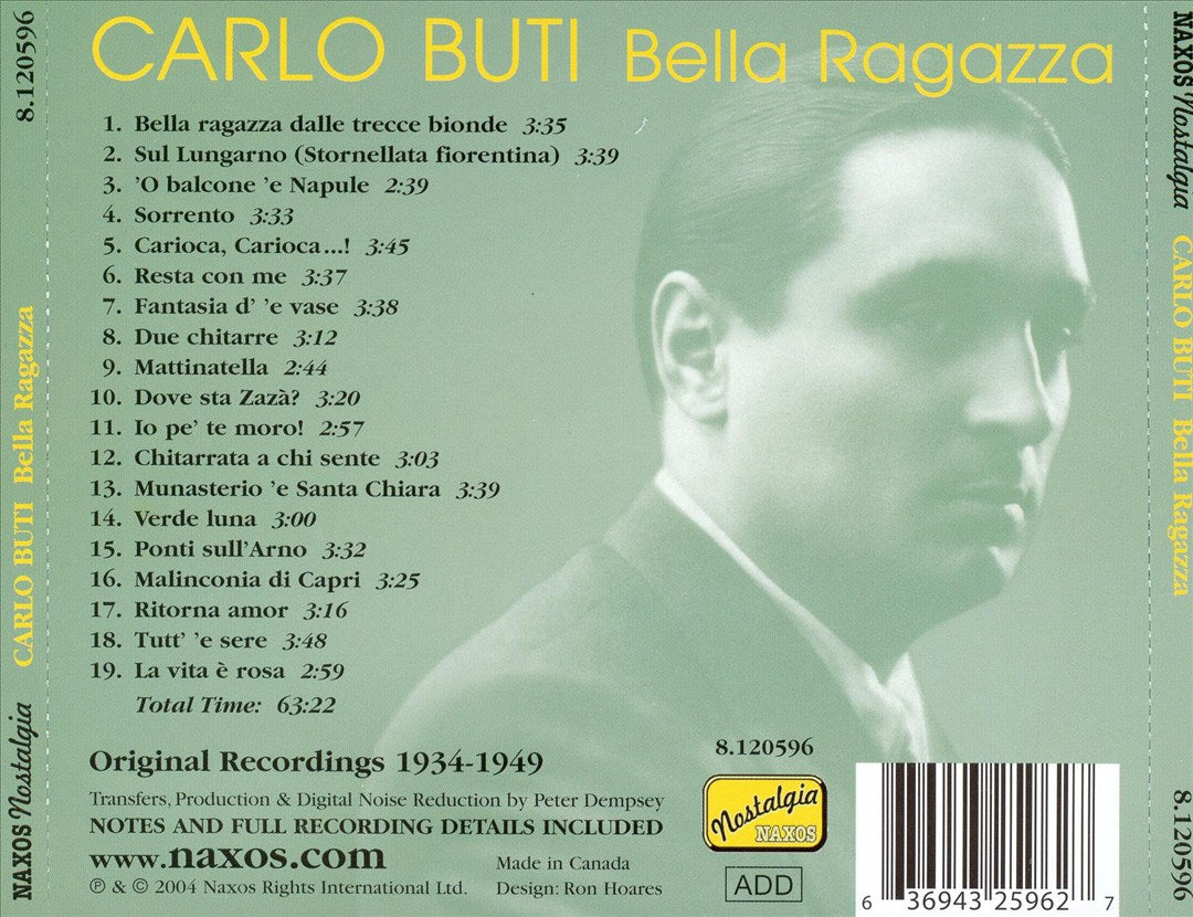 Bella Ragazza: Original Recordings 1934-1949 cover art