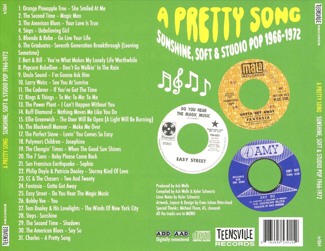 Pretty Song: Sunshine, Soft & Studio Pop 1966-1972 cover art