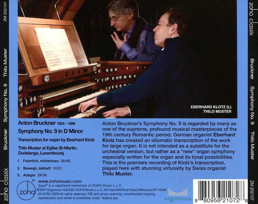 Anton Bruckner: Symphony No. 9 in D minor - Transcirption for Organ cover art