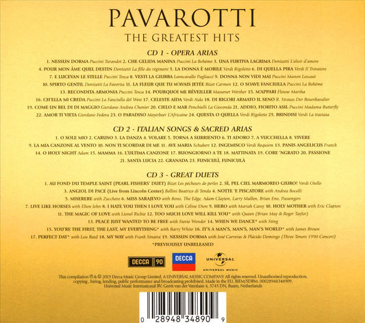 Pavarotti: The Greatest Hits cover art