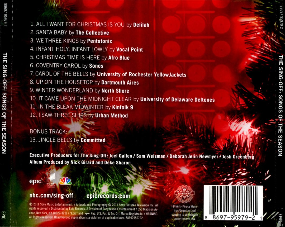Sing-Off: Songs of the Season cover art