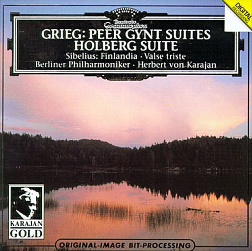 Grieg: Peer Gynt Suites; Holberg Suite; Jean Sibelius: Finlandia; Valse triste cover art