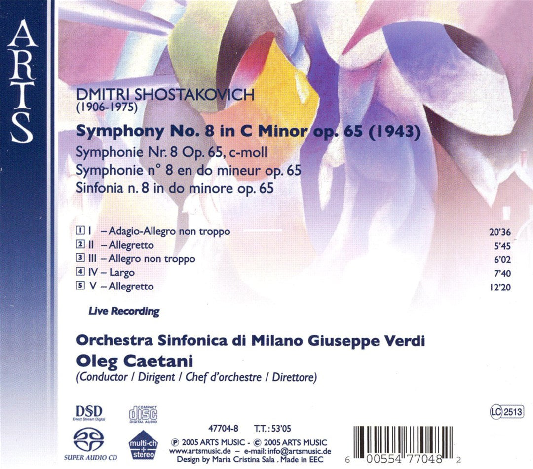 Shostakovich: Symphony No. 8 cover art