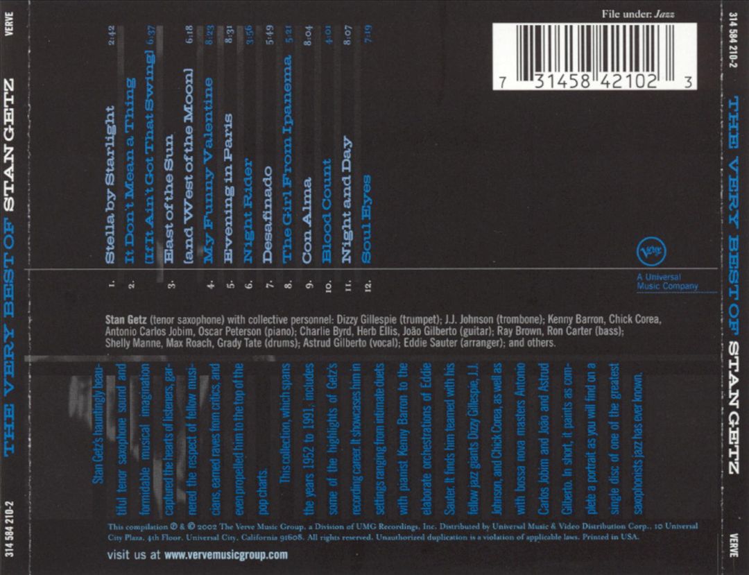 Very Best of Stan Getz cover art