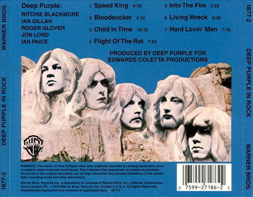 Deep Purple in Rock cover art