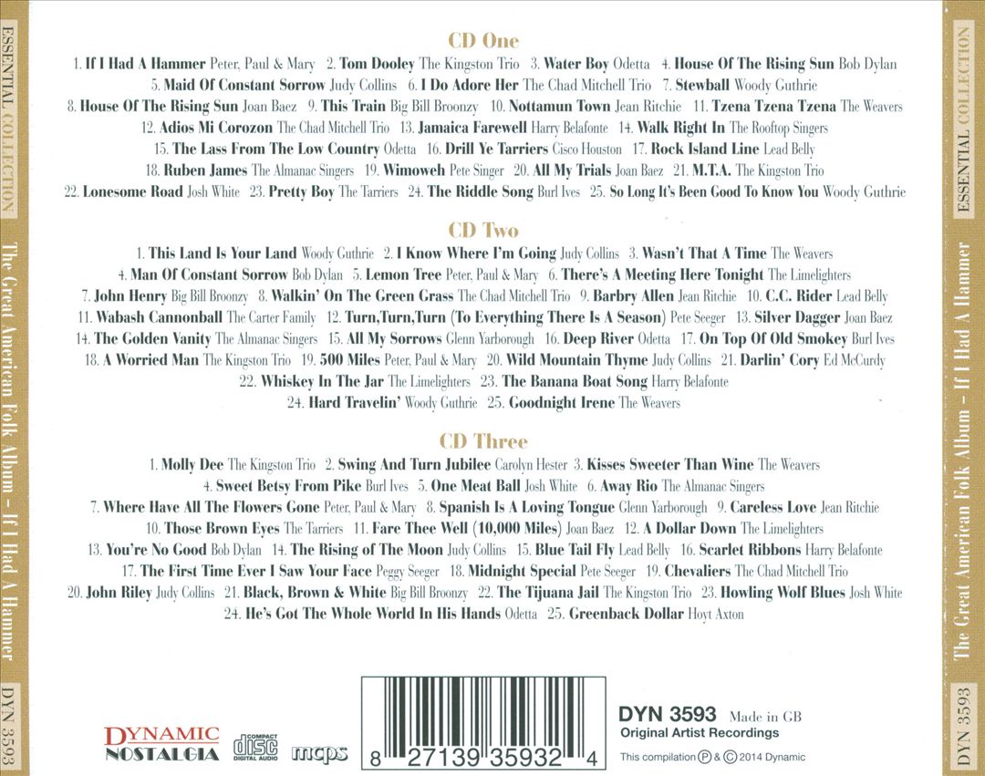 If I Had a Hammer: The Great American Folk Album cover art