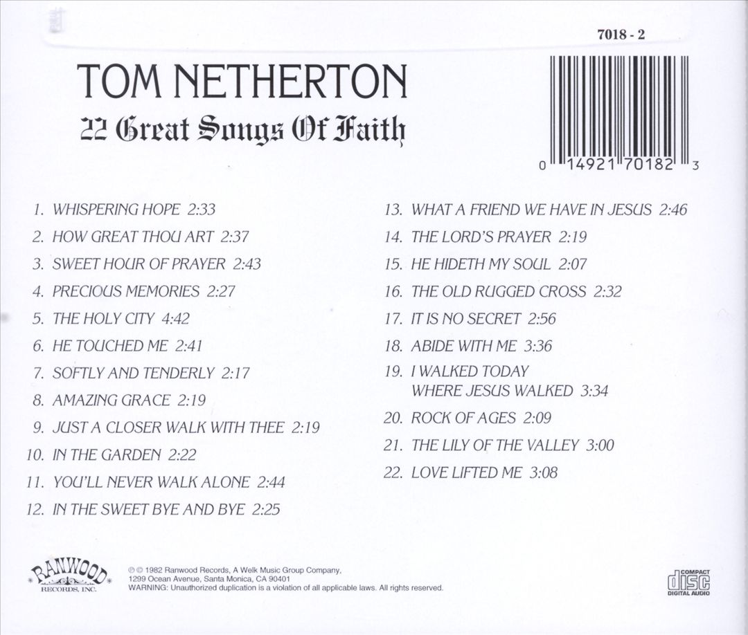 22 Great Songs of Faith cover art