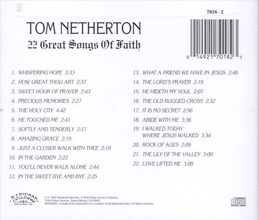 22 Great Songs of Faith cover art