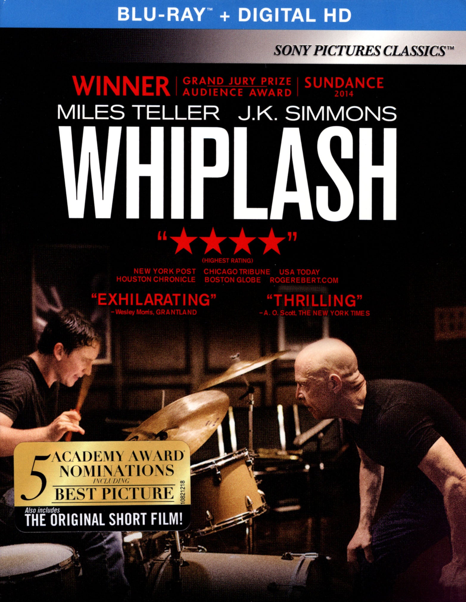 Whiplash [Includes Digital Copy] [Blu-ray] cover art