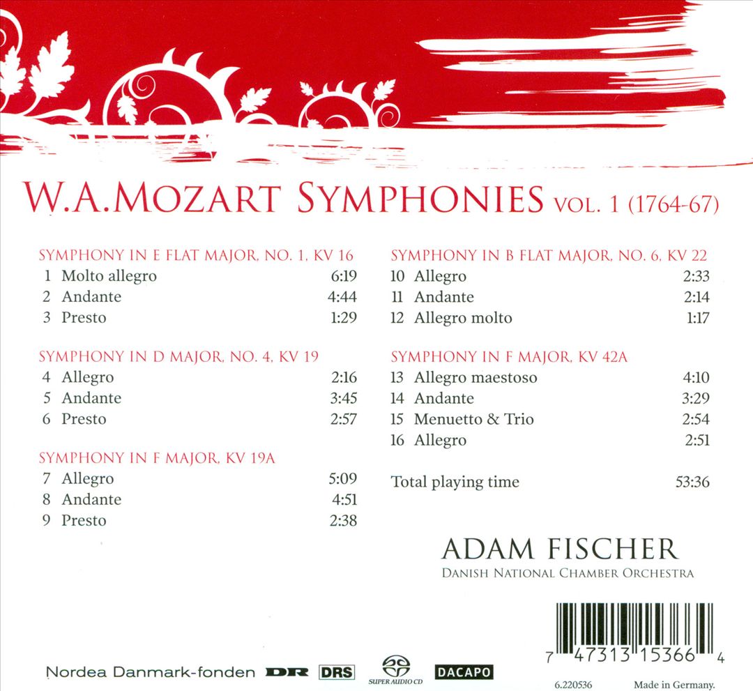 Mozart: Symphonies, Vol. 1 cover art