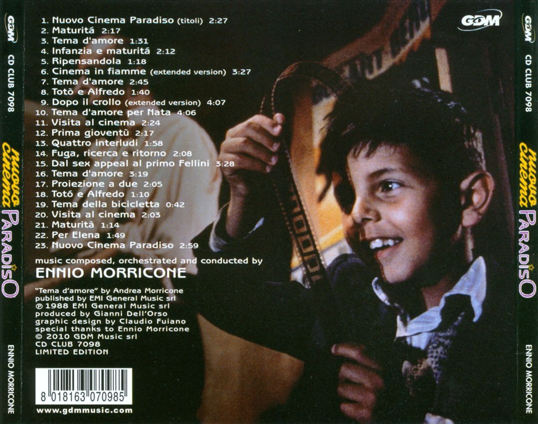 Nuovo Cinema Paradiso cover art
