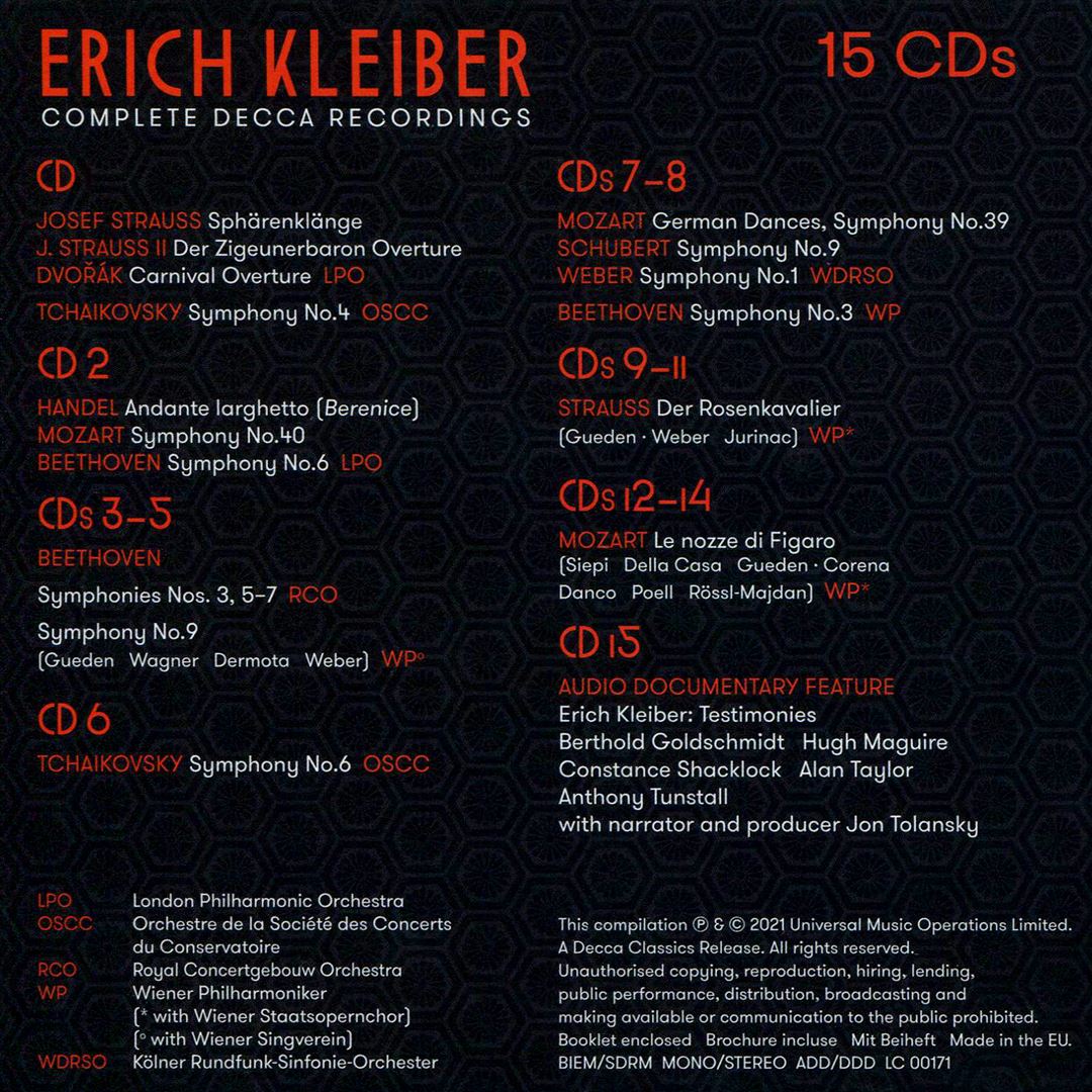 Erich Kleiber: Complete Decca Recordings cover art